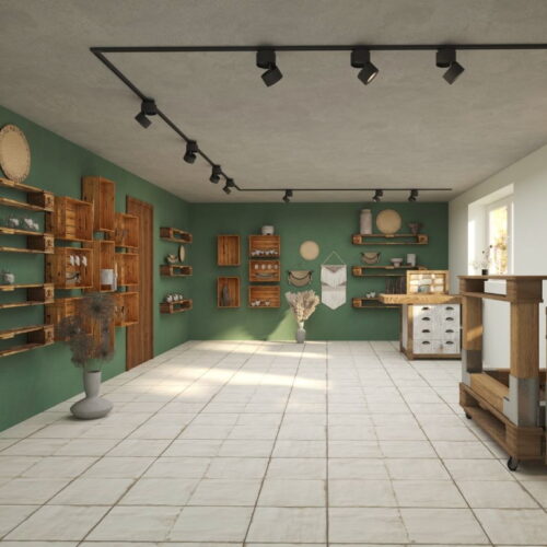 3D Entwurf der Maylins Vintage Werkstatt
