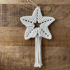 Makramee Anhänger „Sternschnuppe“