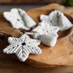 Makramee Anhänger „Stern“ mit Quaste