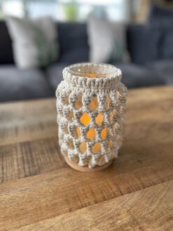 Windlicht „3D Netz“